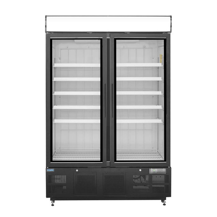 Polar G-Series Upright Display Freezer 920Ltr Black Polar