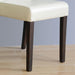 Bolero Faux Leather Dining Chairs Cream (2 Pack) Bolero