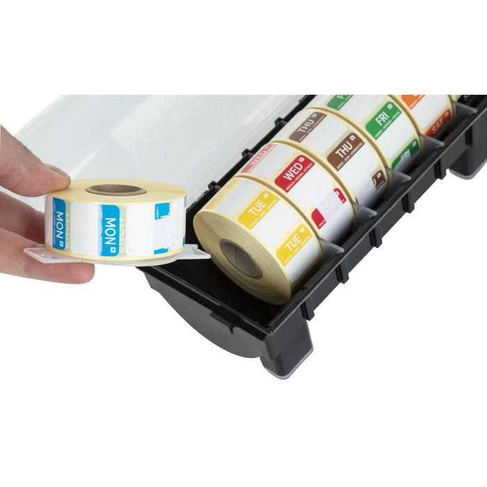 Hygiplas Removable Colour Coded Food Labels with 1" Dispenser Hygiplas
