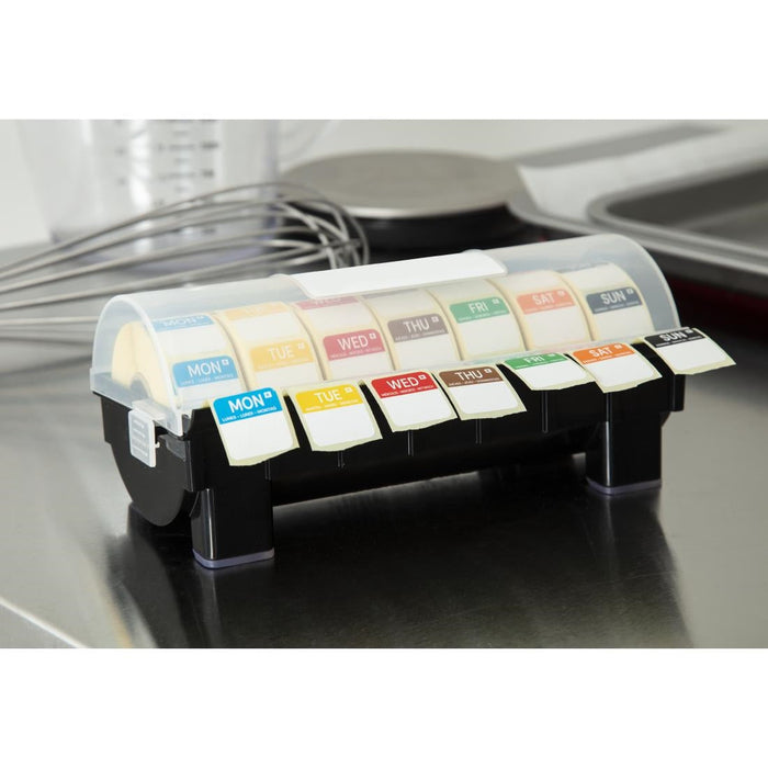 Hygiplas Removable Colour Coded Food Labels with 1" Dispenser Hygiplas