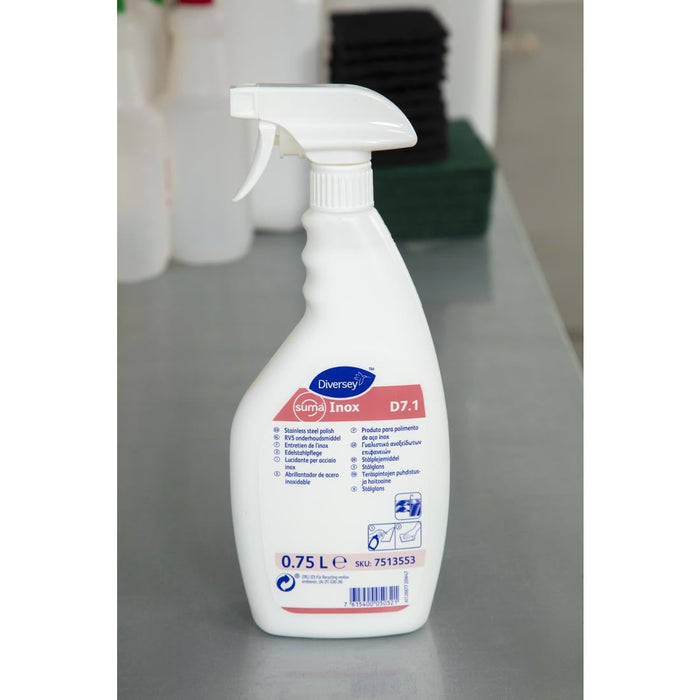 Suma Inox D7.1 Stainless Steel Polish Ready To Use 750ml Diversey