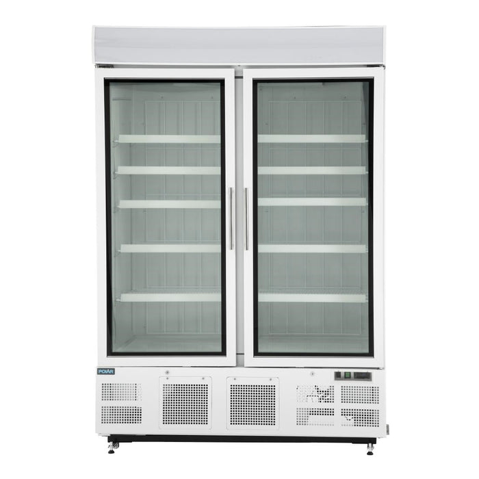 Polar G-Series Upright Display Freezer 920Ltr White Polar