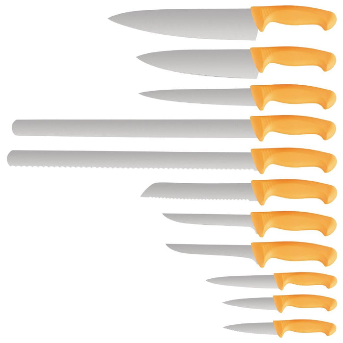 Vogue Soft Grip Pro Flexible Fillet Knife Yellow 20cm Vogue