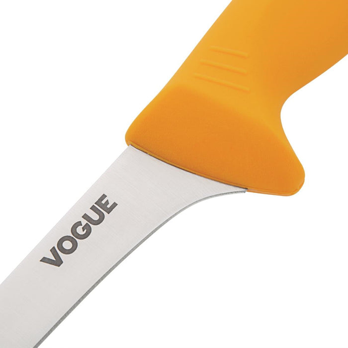 Vogue Soft Grip Pro Boning Knife Yellow 15cm Vogue
