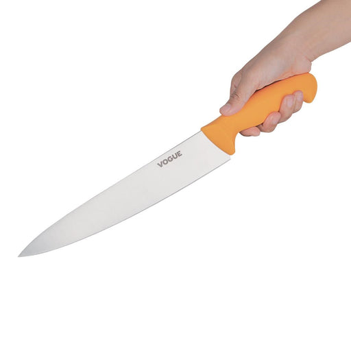 Vogue Soft Grip Pro Chef Knife Yellow 25.5cm Vogue