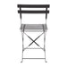 Bolero Perth Black Pavement Style Steel Folding Chairs (2 Pack) Bolero