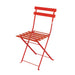 Bolero Perth Red Pavement Style Steel Folding Chairs (2 Pack) Bolero