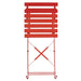Bolero Perth Red Pavement Style Steel Folding Chairs (2 Pack) Bolero
