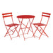 Bolero Perth Red Pavement Style Steel Folding Chairs (2 Pack) Bolero
