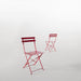 Bolero Perth Red Pavement Style Steel Folding Chairs (2 Pack) Bolero