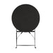 Bolero Perth Black Pavement Style Steel Table Round 600mm Bolero