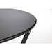 Bolero Perth Black Pavement Style Steel Table Round 600mm Bolero