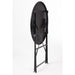 Bolero Perth Black Pavement Style Steel Table Round 600mm Bolero