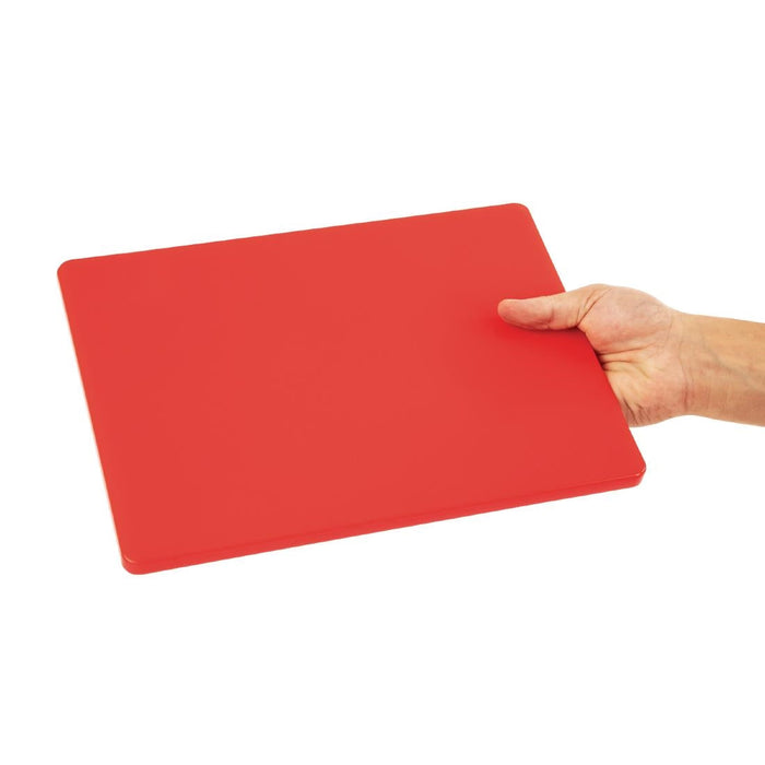 Hygiplas Low Density Red Chopping Board Small 305x229x12mm Hygiplas