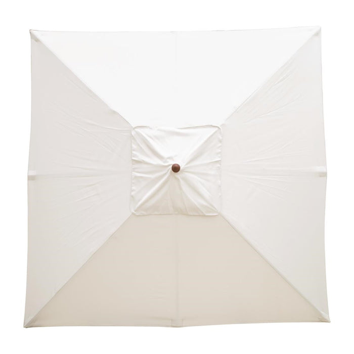 Bolero Square Pulley Parasol 2.5m Diameter Cream Bolero
