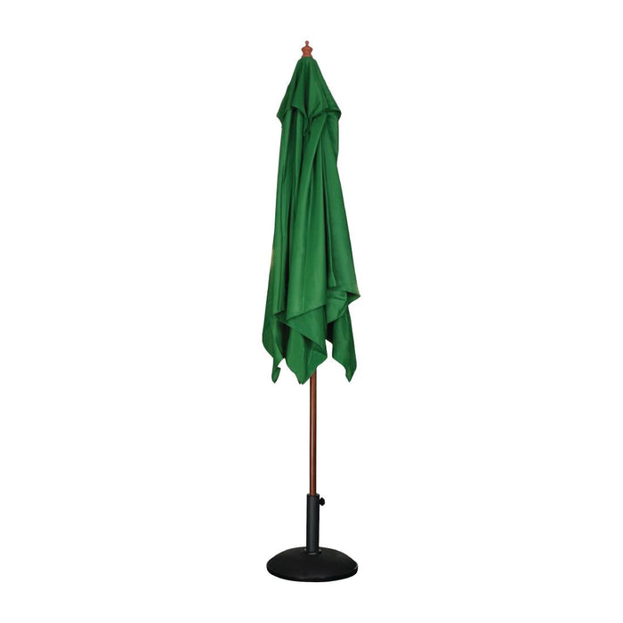 Bolero Square Double Pulley Parasol 2.5m Diameter Green Bolero