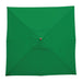 Bolero Square Double Pulley Parasol 2.5m Diameter Green Bolero