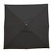 Bolero Square Double Pulley Parasol 2.5m Diameter Black Bolero