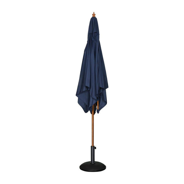 Bolero Square Double Pulley Parasol 2.5m Diameter Navy Blue Bolero