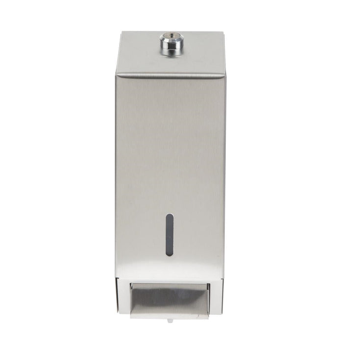 Jantex Stainless Steel Soap and Hand Sanitiser Dispenser 1Ltr Jantex