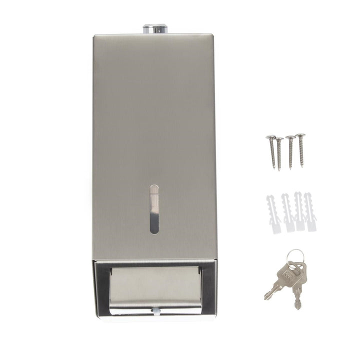 Jantex Stainless Steel Soap and Hand Sanitiser Dispenser 1Ltr Jantex