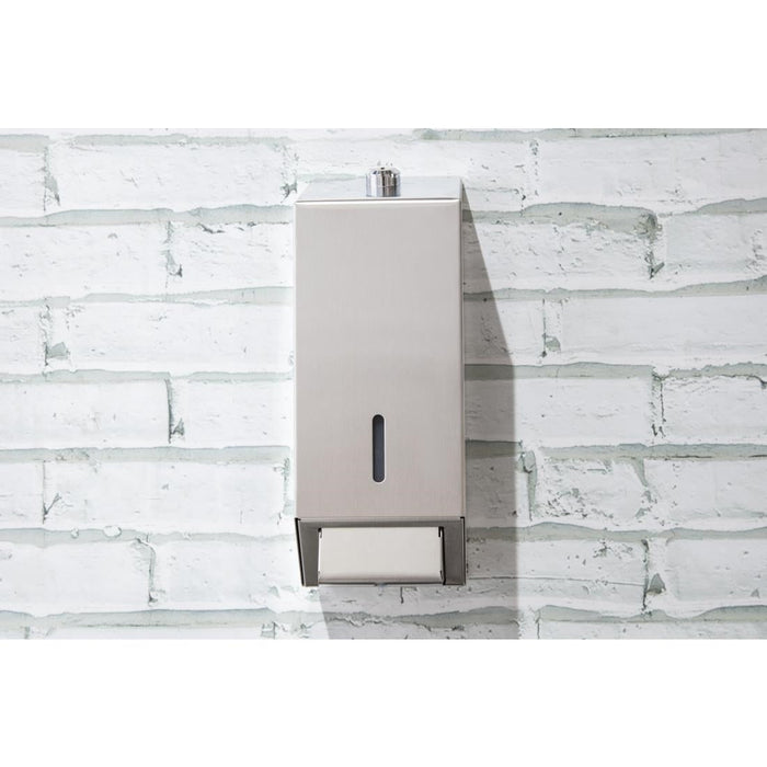 Jantex Stainless Steel Soap and Hand Sanitiser Dispenser 1Ltr Jantex