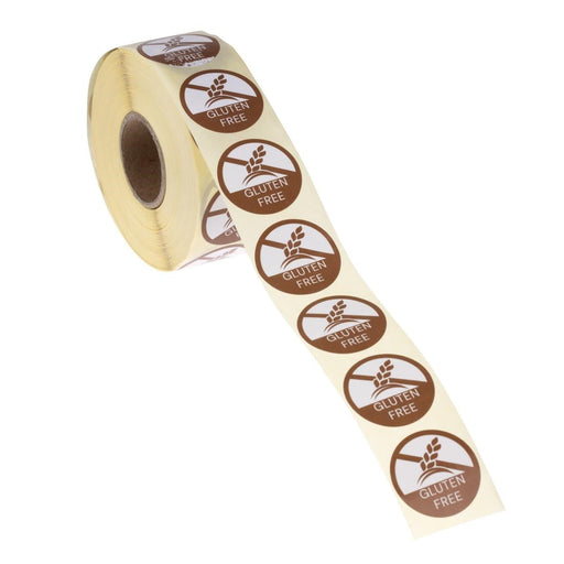 Hygiplas Food Allergy labels Gluten Free (1000 Pack) Hygiplas