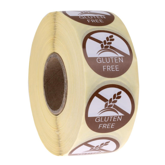 Hygiplas Food Allergy labels Gluten Free (1000 Pack) Hygiplas