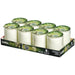 Bolsius Star Light Clear Glass Candle Jars (8 Pack) Bolsius