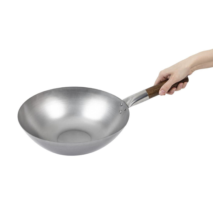 London Wok Flat Bottom Wok 305mm London Wok