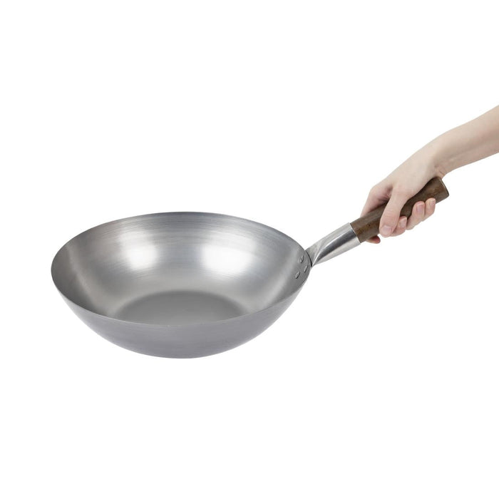 London Wok Flat Bottom Wok 330mm London Wok