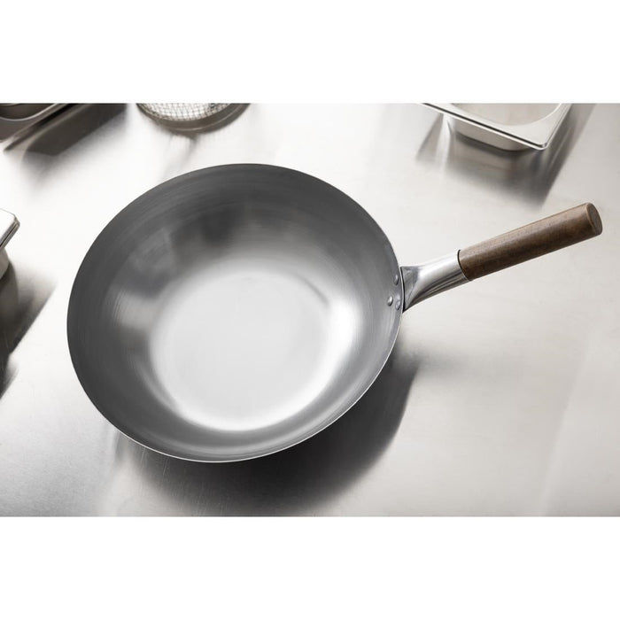 London Wok Flat Bottom Wok 330mm London Wok
