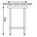 Vogue Stainless Steel Prep Table 900mm Vogue