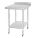 Vogue Stainless Steel Table with Upstand 600mm Vogue