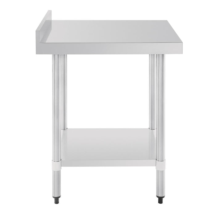 Vogue Stainless Steel Table with Upstand 600mm Vogue