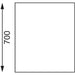 Vogue Stainless Steel Table with Upstand 900mm Vogue
