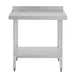 Vogue Stainless Steel Table with Upstand 900mm Vogue