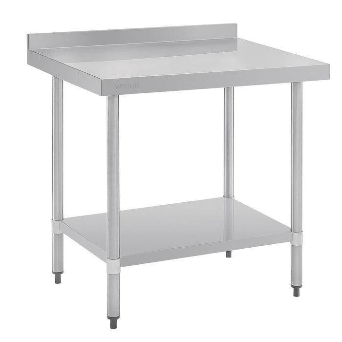 Vogue Stainless Steel Table with Upstand 900mm Vogue