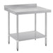 Vogue Stainless Steel Table with Upstand 900mm Vogue