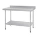 Vogue Stainless Steel Table with Upstand 1200mm Vogue