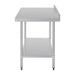 Vogue Stainless Steel Table with Upstand 1200mm Vogue