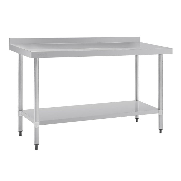 Vogue Stainless Steel Table with Upstand 1500mm Vogue