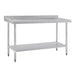 Vogue Stainless Steel Table with Upstand 1500mm Vogue