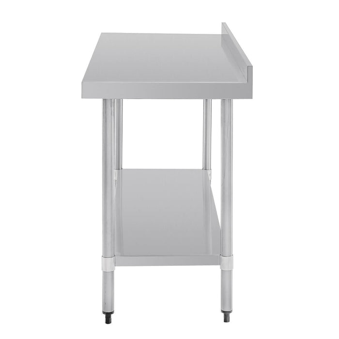 Vogue Stainless Steel Table with Upstand 1500mm Vogue