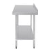 Vogue Stainless Steel Table with Upstand 1500mm Vogue