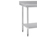 Vogue Stainless Steel Table with Upstand 1500mm Vogue