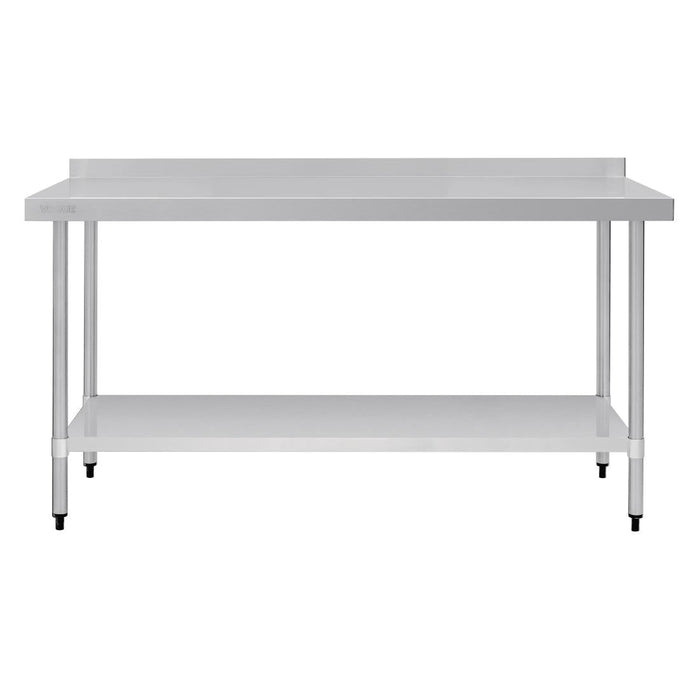 Vogue Stainless Steel Table with Upstand 1800mm Vogue