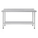 Vogue Stainless Steel Table with Upstand 1800mm Vogue