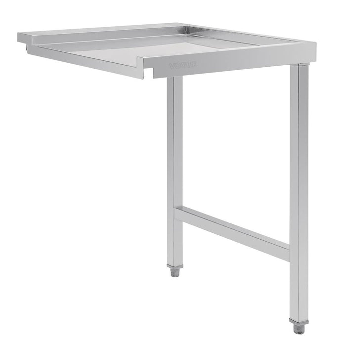 Vogue Pass Through Dishwash Table Left 600mm Vogue