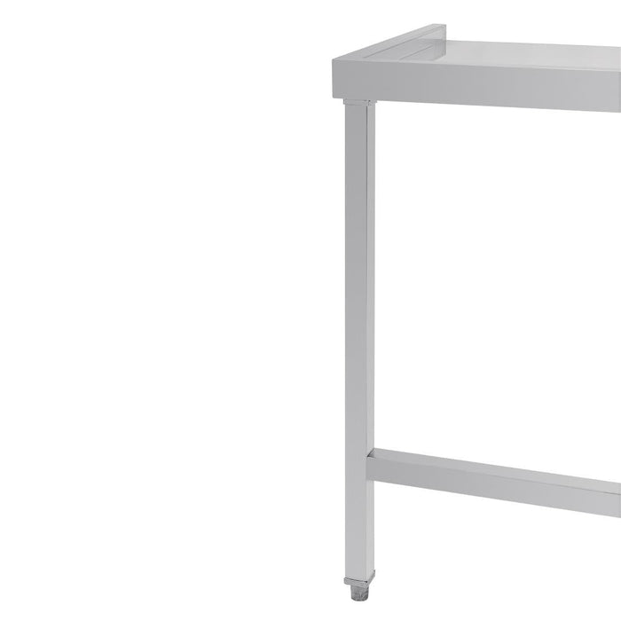 Vogue Pass Through Dishwash Table Left 600mm Vogue